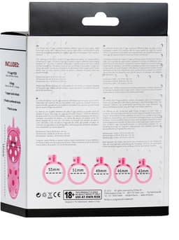 Rimba Toys - P-Cage PC03 - Kunststof Kuisheidskooi - Peniskooi - Chastity - Roze — thumbnail 4