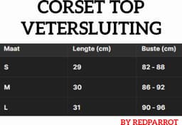 Sexy Corset Top met Vetersluiting - Lingerie - Faux Leder - Dames - Zwart — thumbnail 6
