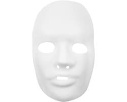 Masker 24 X 15,5 Cm Wit Kunststof