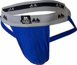MM Sports Original Edition Swimmer/Jogger Jockstrap 2 inch Blue - MAAT S - Heren Ondergoed - Jockstrap voor Man - Mannen Jock — thumbnail 1