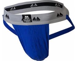 MM Sports Original Edition Swimmer/Jogger Jockstrap 2 inch Blue - MAAT S - Heren Ondergoed - Jockstrap voor Man - Mannen Jock