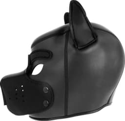 DARKNESS BONDAGE | Darkness Neoprene Dog Hood With Removable Muzzle - Size M | BDSM | Bondage | Fetish Mask — thumbnail 5