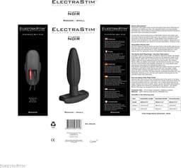 ElectraStim - Electrosex - Siliconen Noir Rocker Buttplug - Drie Maten S — thumbnail 4
