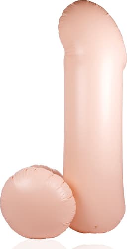 Opblaasbare penis - 55''/ 140 cm - Beige — thumbnail 8