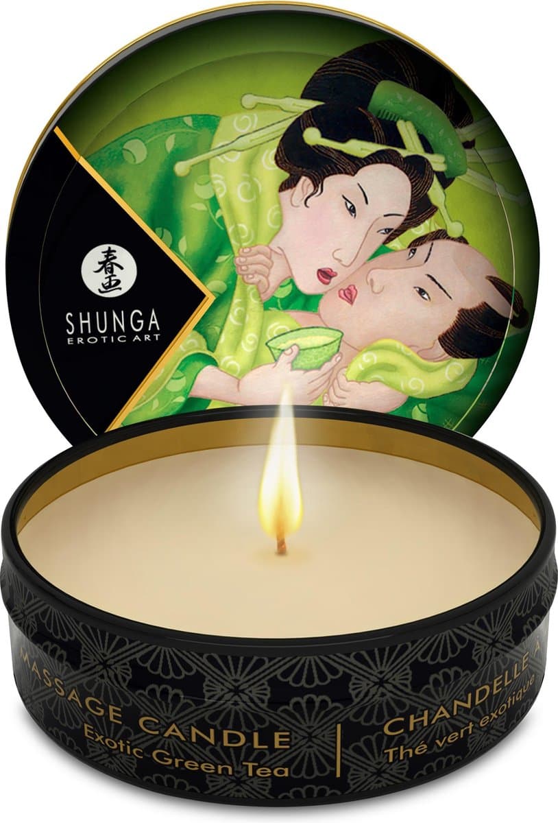 Shunga - Mini Massagekaars - Exotic Green Tea – 30 ml — afbeelding 1