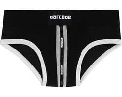 Barcode Berlin Mesh Brief Sicile Black-White - MAAT S - Erotisch Heren Ondergoed - Slip voor Man - Sexy mannen Slip