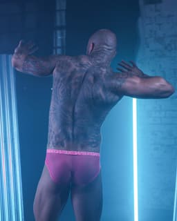 SUKREW Sheer Low-rise Brief Elect Pink - MAAT M - Erotisch Heren Ondergoed - Slip voor Man - Sexy mannen Slip — thumbnail 4