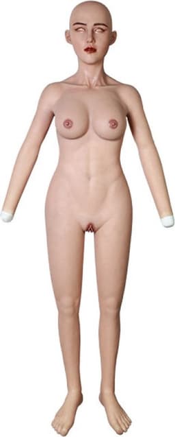 Bodysuit- Nepborsten-Full Body- Siliconen- Body Suit- Cosplay-Travestie- Siliconen Gezicht- — thumbnail 1