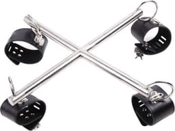 BDSM spreader bar / spreidstang verstelbaar met 4 handboeien Cimejo® — thumbnail 1
