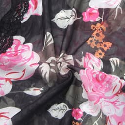 Zeloria Sexy Mesh Nachtjurk met Bloemenprint en Split – Transparante Lingerie Jurk met Kant en Slip – Verleidelijke Nightgown Dames – S — thumbnail 17