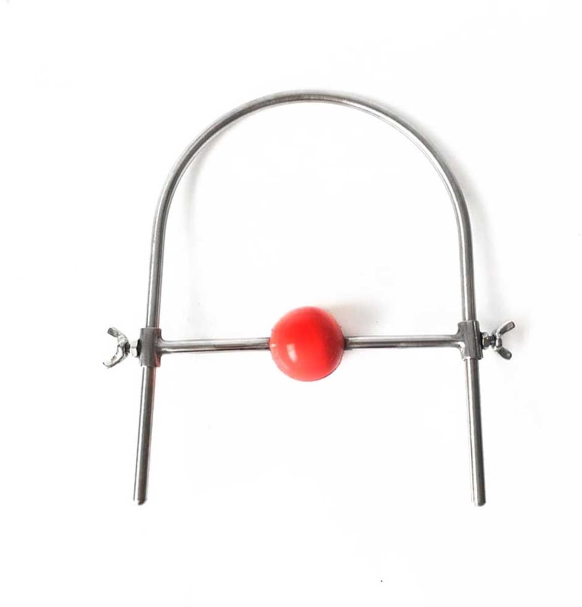 Verstelbare Gag Bal - Mondknevel - Rood - 4 Cm - RVS - BDSM — afbeelding 1