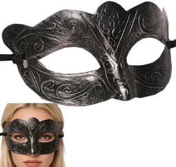 Maskers - Venetiaans oogmasker - Retro zilveren masker - Masker gala - Gemaskerd bal masker - Feest masker - Dames en Heren - Carnaval en Halloween Verkleed Masker — thumbnail 1
