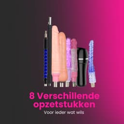 Premes - Sex Machine Pakket - Met 8 Opzetstukken - Inclusief Dildo's + Pocket Pussy - Seksspeeltjes Voor Mannen - Vrouwen - Neukmachine - Sexmachine - Man - Vrouw - Fuck Machine - Pocketpussy - Dildo Machine - Sex Toys - Seks Toys — thumbnail 7