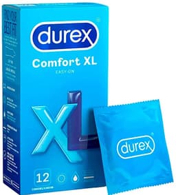 Durex Comfort XL – Extra Grote Condooms – 12 Stuks – Easy-On Pasvorm voor Comfort – Betrouwbare Bescherming – Transparant & Geurloos — thumbnail 1