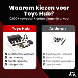Toys Hub® Premium BDSM Set voor Koppels – Gratis 1 Maand Spannende Luisterverhalen & Ebook BDSM Basics - Hoogwaardig Leer - Bondage – Voor Beginners & Ervaren - Oogmasker – Zweep - BDSM Extreme – Sex Toys voor Koppels - Premium Opbergzak — thumbnail 4