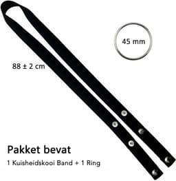 DOWO® - Chastity Cage Waist Strap - Kuisheids Riem - Belt voor Peniskooi - Zwart — thumbnail 5
