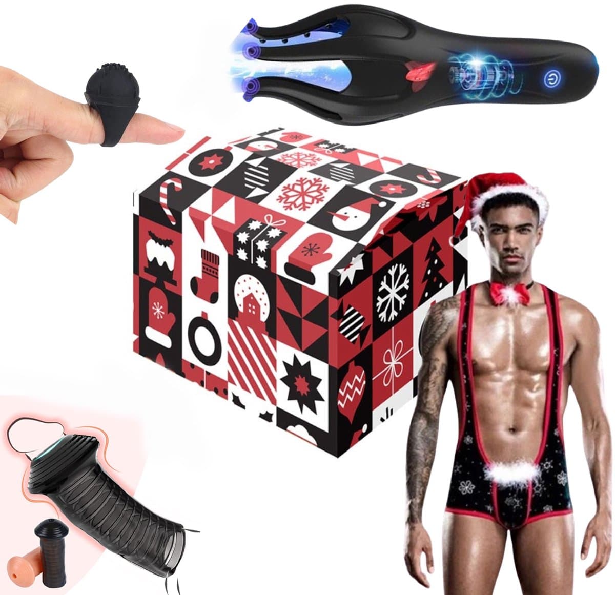 Erotisch Kerstpakket voor Heren - Mannen - Kerst Kado - Seks - Cadeau - Erotiek — afbeelding 1