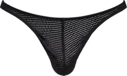 Barcode Berlin Thong Lor Black - MAAT S - Erotisch Heren Ondergoed - String voor Man - Sexy mannen String — thumbnail 1