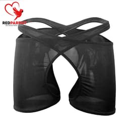 Erotische Boxershort - 2 Delig - Zwart - Open kruis - Heren — thumbnail 2