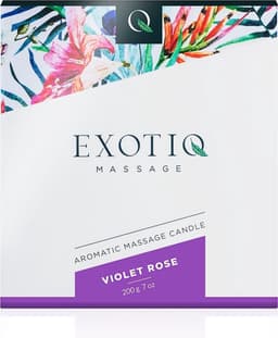 Exotiq - Massagekaars - Massage Kaars - Massage Candle - Violet Rose - 200g — thumbnail 9