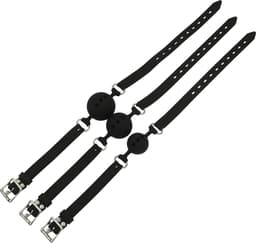 Banoch - ball gag siliconen medium - zwart Ø 4,5 cm met luchtgaten — thumbnail 9