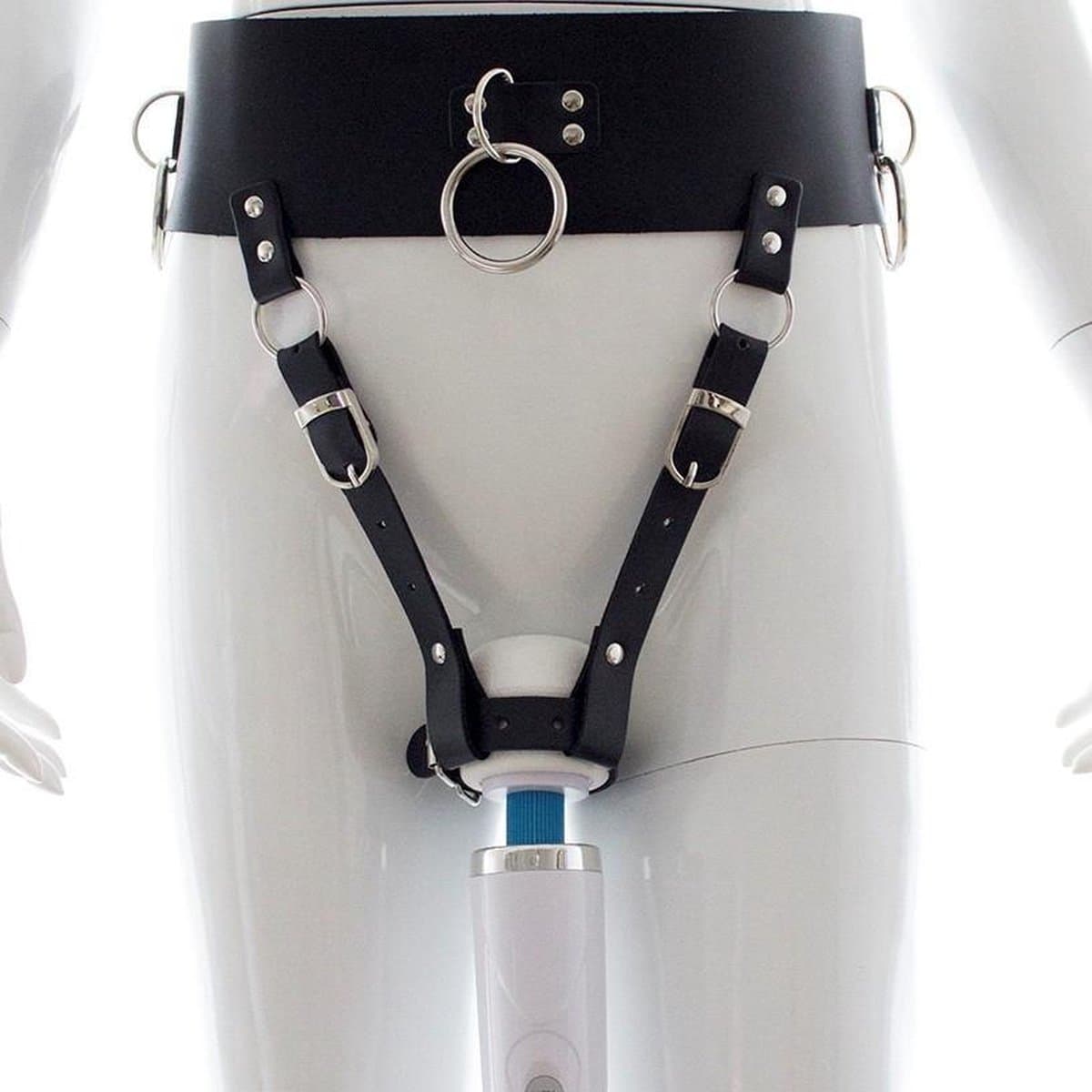 Banoch - Forced Orgasm Belt - small/large - pu leer - bondage — afbeelding 1