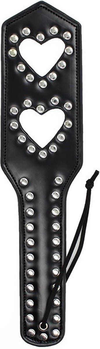 Nooitmeersaai - Paddle met studs en hartjes - zwart — afbeelding 1