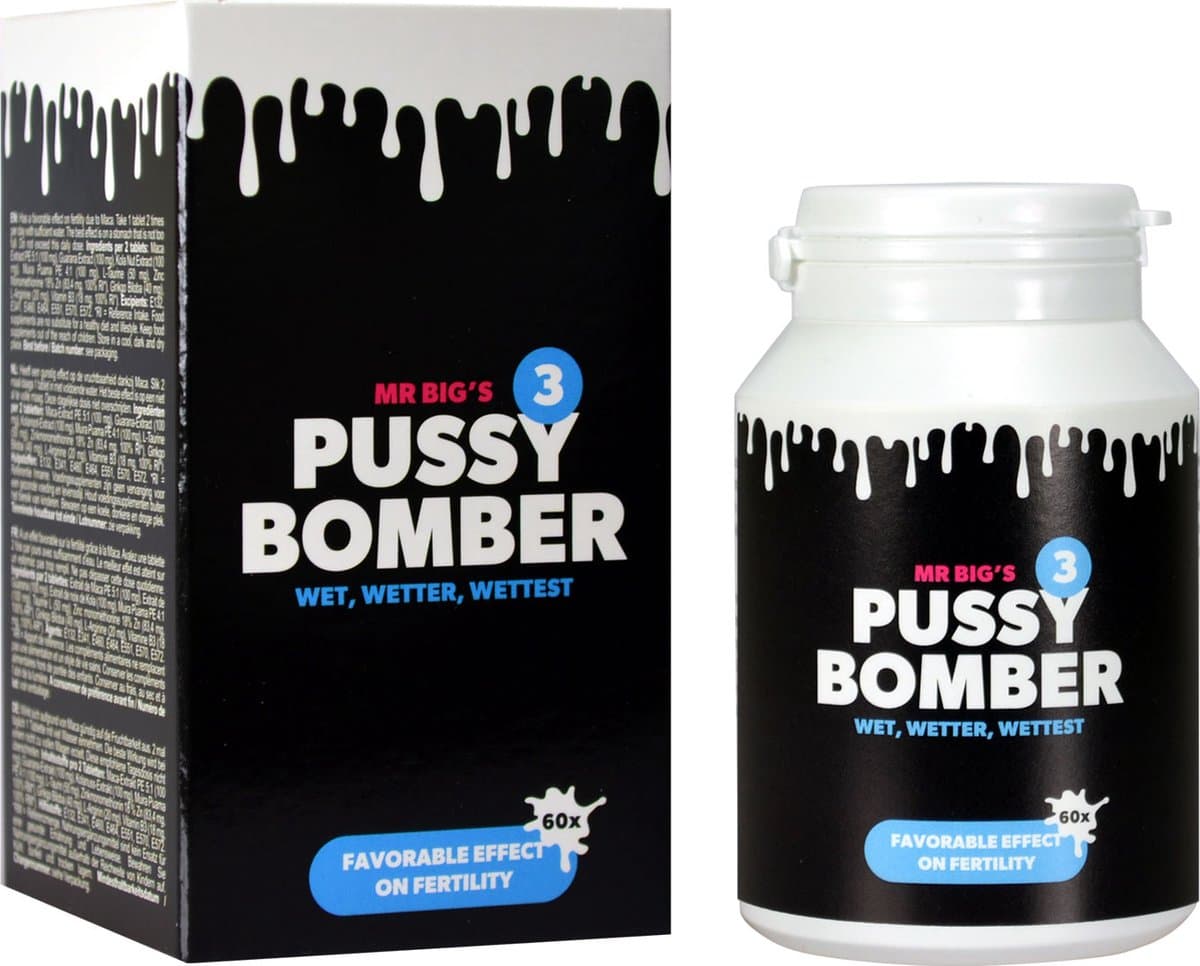 The Big 4 - Pussy Bomber - Zaadproductie - 60 tabletten — afbeelding 1