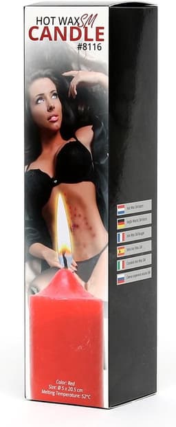 Rimba - BDSM Hot Wax Kaars Groot - Rood — thumbnail 2