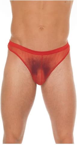 Amorable - Doorzichtige Rode String voor Mannen - Rode Heren Tanga - Polyamide - One Size — thumbnail 1