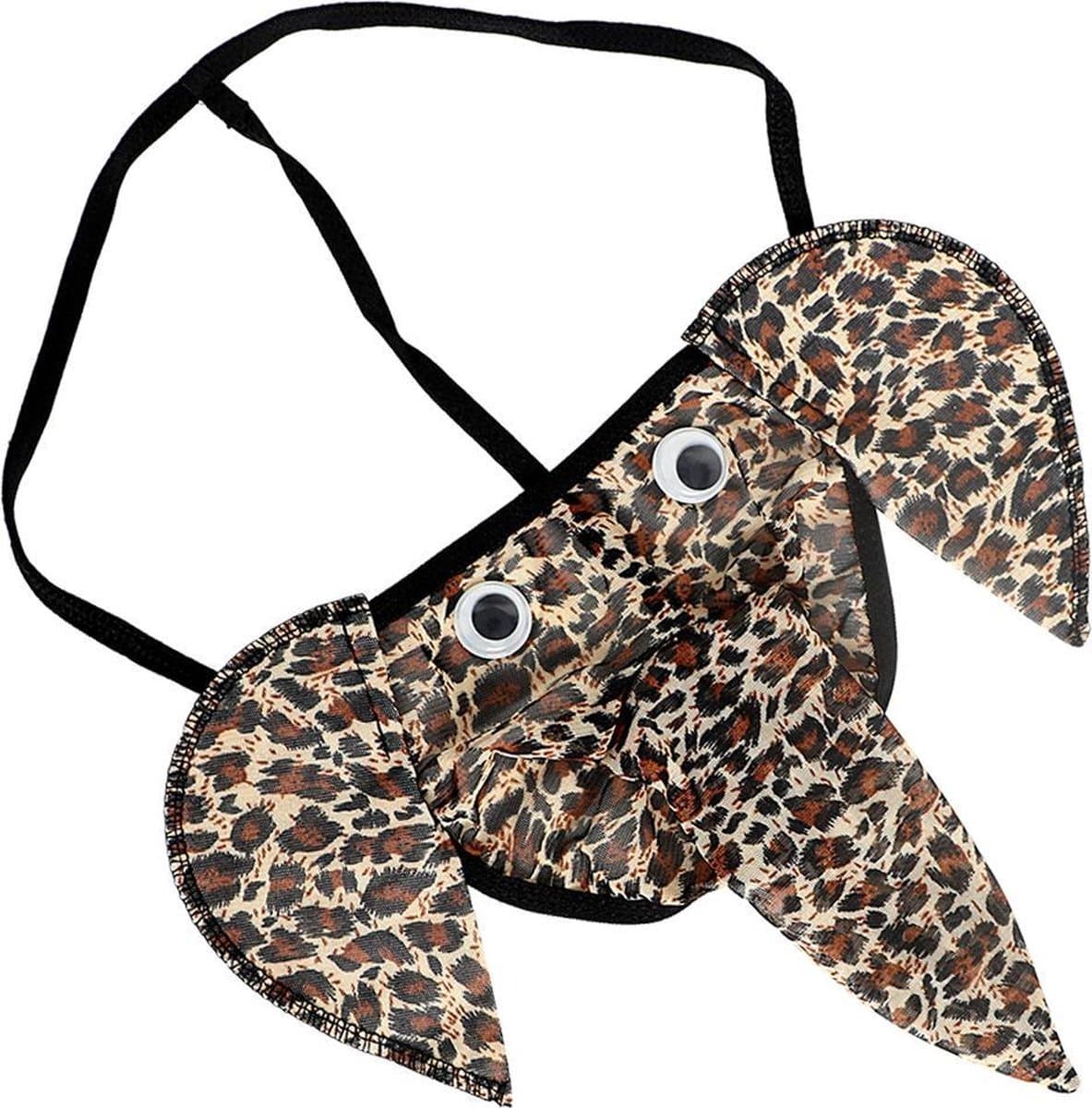 Go Go Gadget -String met Slurf - Olifant - Luipaard print - One size — afbeelding 1