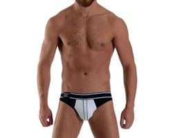Mister B Manhattan Jockstrap Underwear with Push Up System White/Black