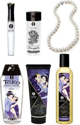 Shunga Carnal Pleasures Collectie Geschenkset - Zwart — thumbnail 2