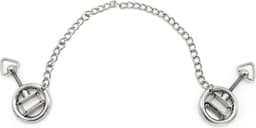Kiotos - Stalen Tepelklem Ringen Met Ketting - RVS - Lengte Ketting 38 cm — thumbnail 2
