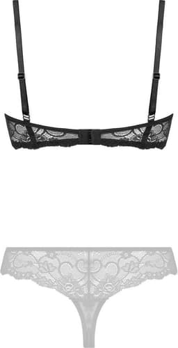 Christine le Duc - Kanten Kwart Cups BH Marzia - Lingerie Erotisch - Zwart — thumbnail 7