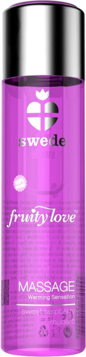 Swede - Fruity Love Massage Zoete Framboos Rabarber 120 ml — afbeelding 1