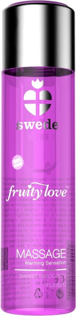Swede - Fruity Love Massage Zoete Framboos Rabarber 120 ml — thumbnail 1