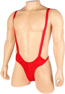 Erotische mankini lingerie - Heren bodysuit - Club kleding - Jarretel - Jockstrap - Backless - Sexy — thumbnail 1
