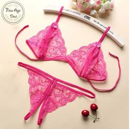 Kanten Lingerie Open kruis Cherise Sexy Hot Erotische Set Vrouwen Kant Transparante Lingerie Sexy Kostuums Nachtkleding Babydoll Open Cup Beha Lenceria — thumbnail 1