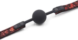 Banoch | courtesan ballgag red | siliconen Bal ∅ 4 cm — thumbnail 3