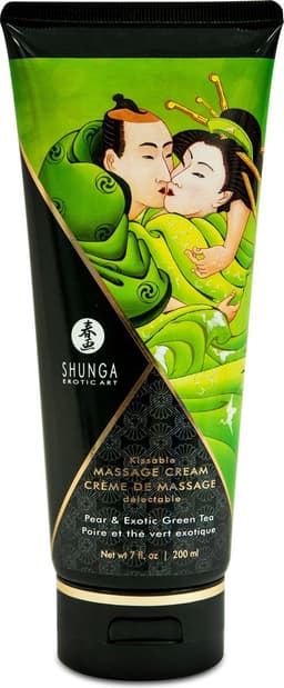 Shunga - Massage Crème - Pear & Exotic Green Tea — thumbnail 3