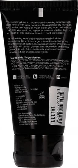 Shots - Ouch! Verdovend Glijmiddel black — thumbnail 3