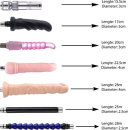 Auxfun® Basic Sexmachine - Pakket Mateo Met Dildo’s en Accessoires — thumbnail 6