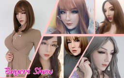 Siliconen borsten- siliconen gezicht-Crossdresser-Travestie- Vrouwen gezicht- Female Face-Travestiet-Cosplay — thumbnail 4