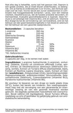 Fytostar Vivirex – Voor het libido – Man prestatie– 120 capsules — thumbnail 5