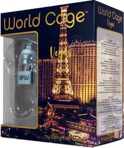 World Cage - Kuisheidskooi VEGAS (maat M) Met anti-terugtrek schildje - Transparant — thumbnail 4