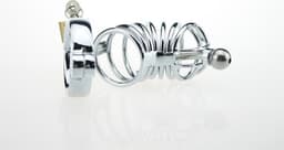 Chastity Cage - kuisheidskooi met dilator - voor mannen - stainless steel - Prolink Novelties® nr. 6 — thumbnail 7
