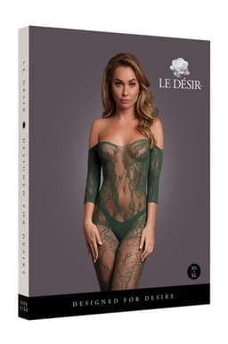 Kant Lange Mouwen Bodystocking - Koninginmaat — thumbnail 3