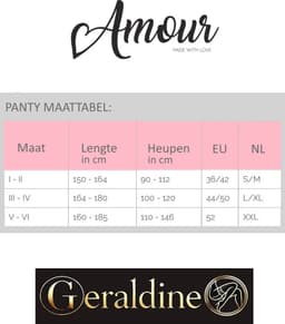 Panty open kruis - Naadpanty - 30 Denier - Kleur: Suntan - Maat: XXL - Model: Diva - Merk: Amour — thumbnail 8