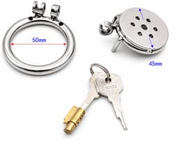 DOWO® - Mini Locker - Kuisheidskooi- Chastity cage - Peniskooi - Staal - 50 mm — thumbnail 5